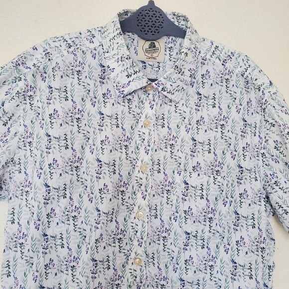 Kennington California Short Sleeve Button Up Shirt White Summer Men's Size XL - Picture 1 of 16